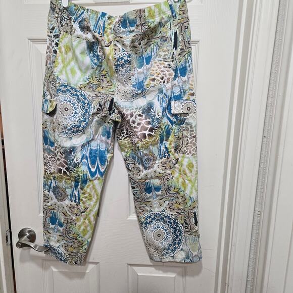 Chico’s Multicolor Print Crop Pants Size 2 (Large) - Picture 11 of 11